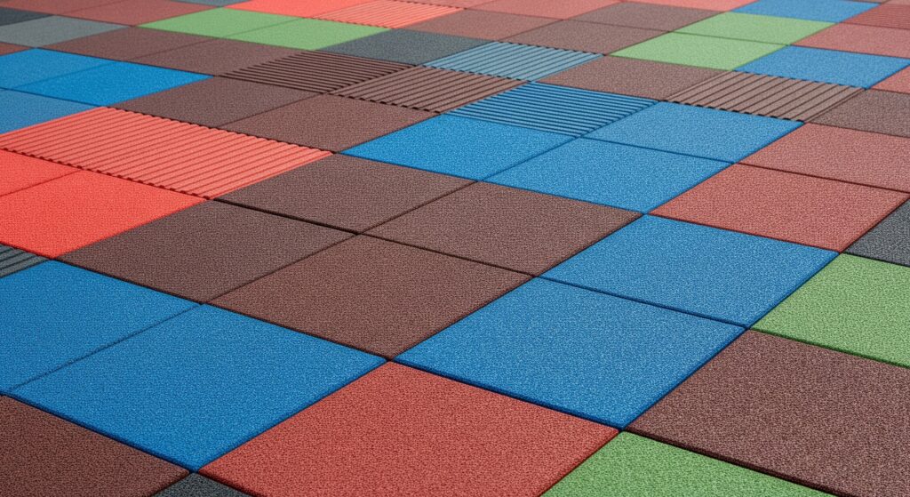 Guía Definitiva: Cómo Elegir Losetas de Caucho para Gimnasios y Más colores loseta de caucho