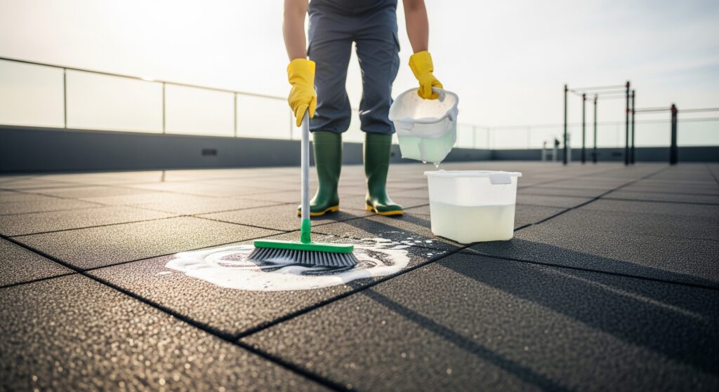 Guía Definitiva: Cómo Elegir Losetas de Caucho para Gimnasios y Más limpieza loseta de caucho
