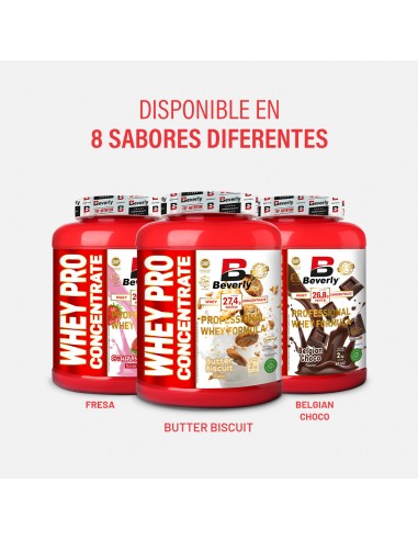 Los Mejores Suplementos Deportivos para Ganar Músculo y Rendimiento (Guía 2025) 3 Botes de proteinas Bervely con 8 sabores