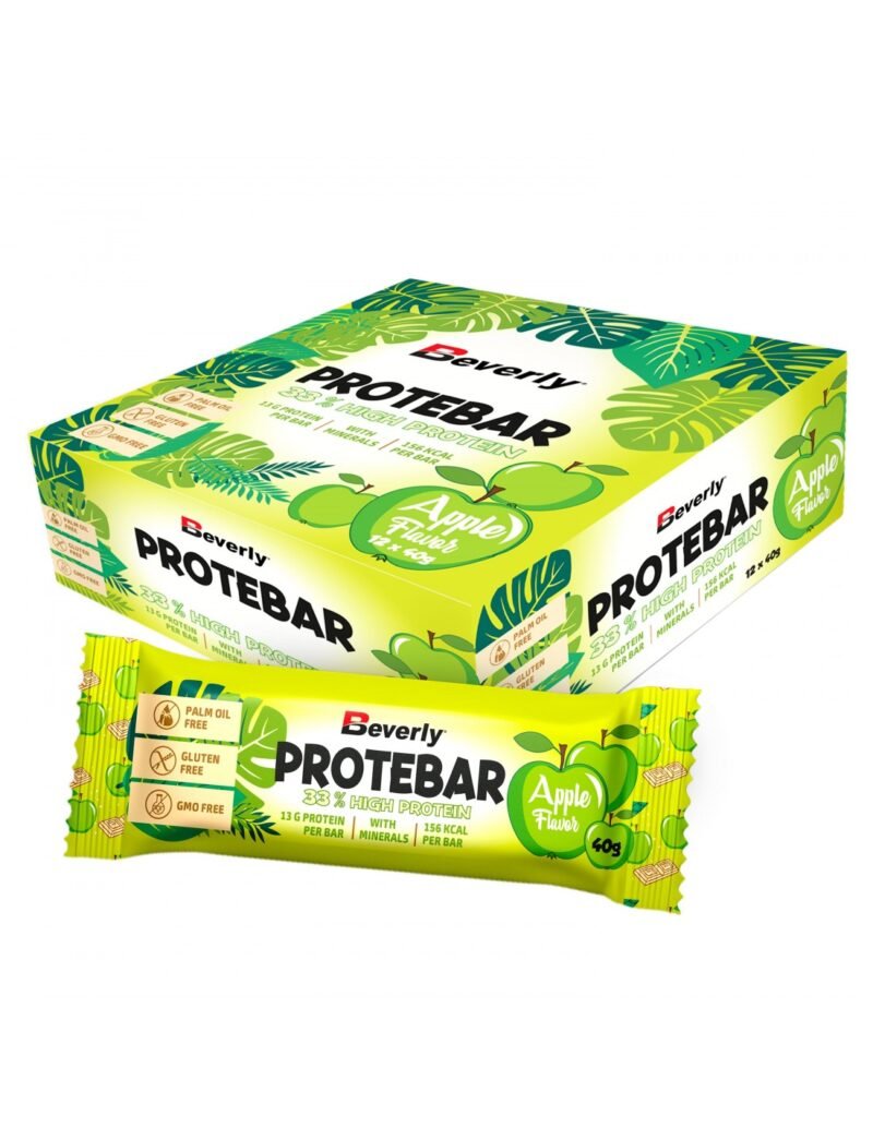 barritas proteicas de manzana