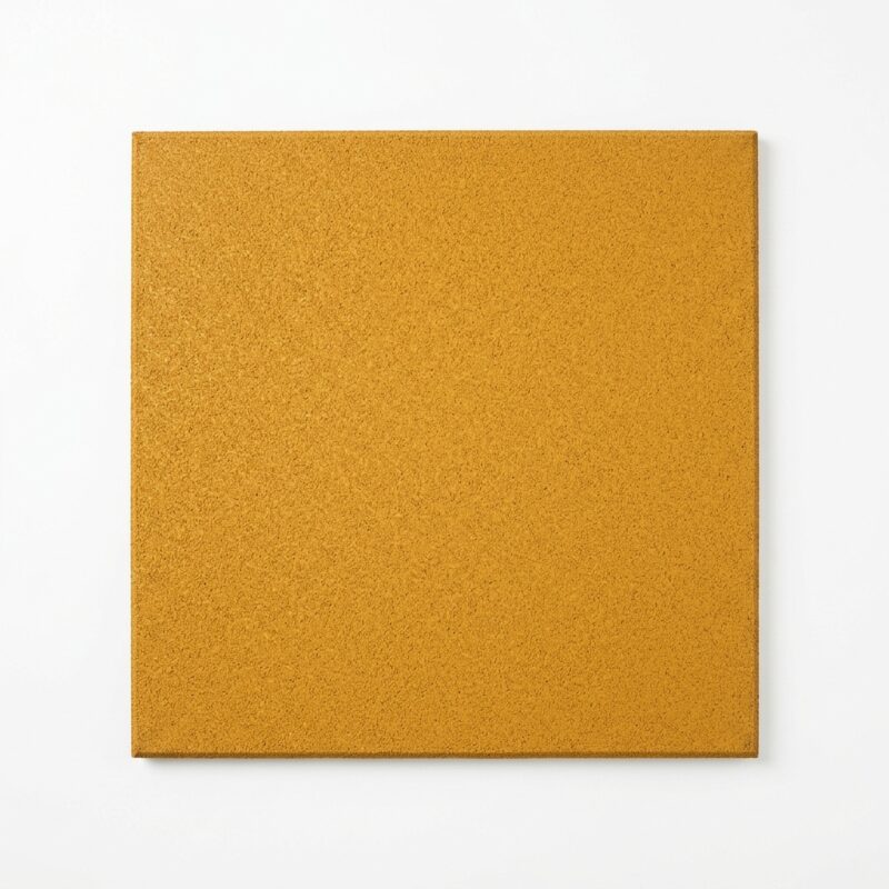 Loseta de caucho ocre 1x1m