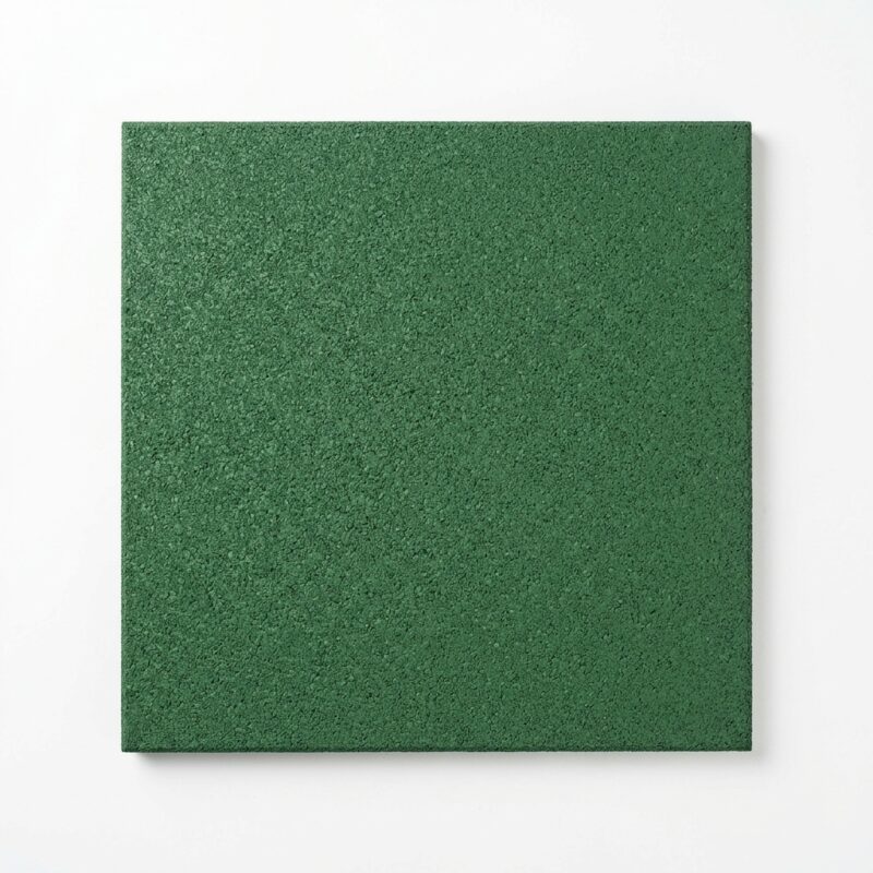Loseta de caucho verde 1x1m